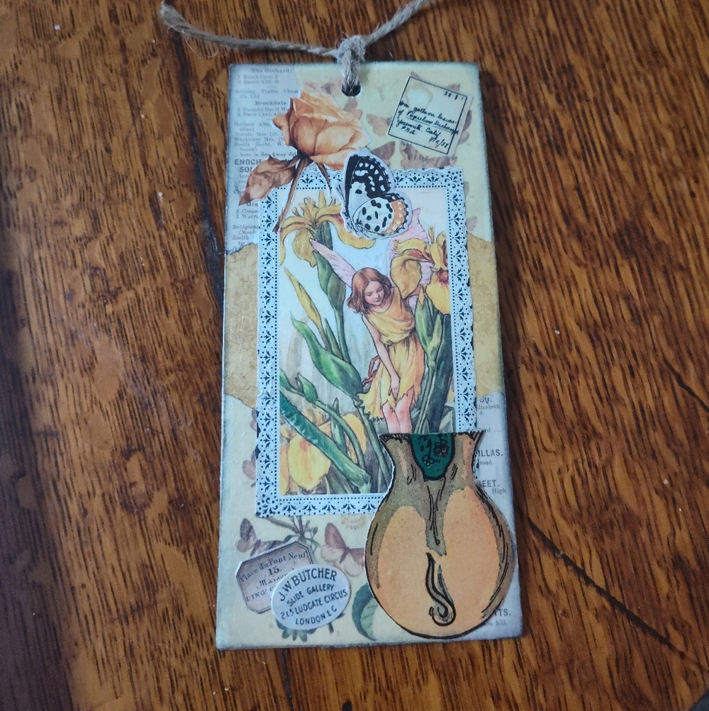 Vintage Style  Bookmark Fairy Design